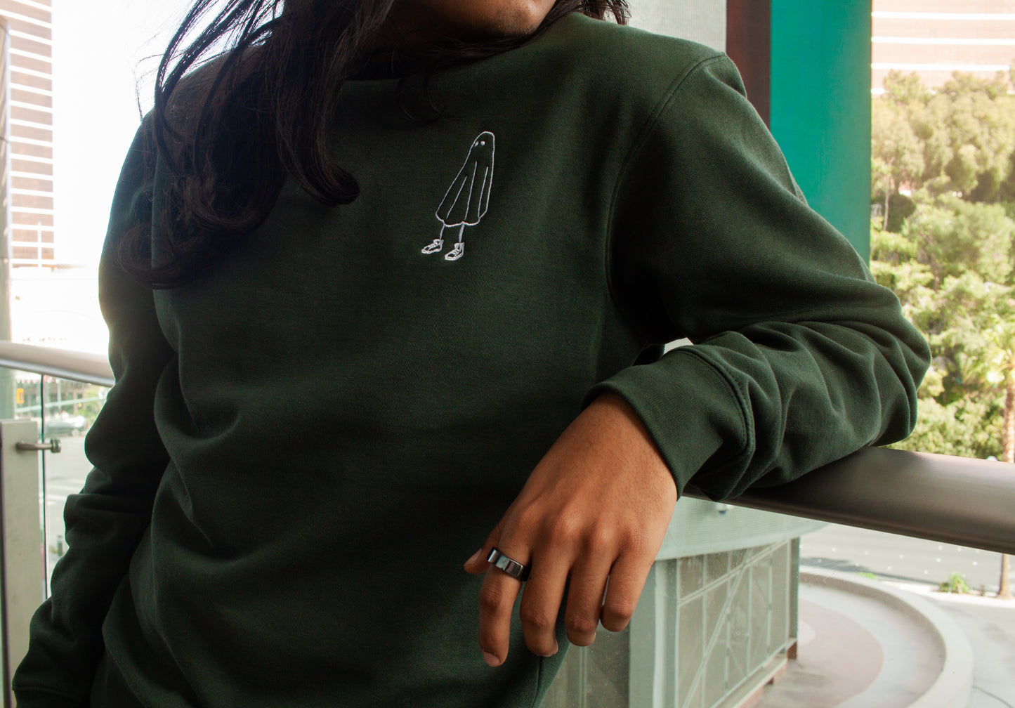 "ForeverGreen" Fitted Crewneck